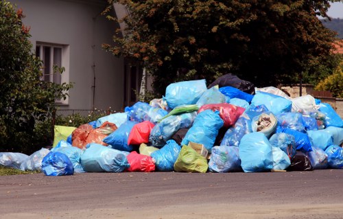 Professional rubbish clearance team in East London