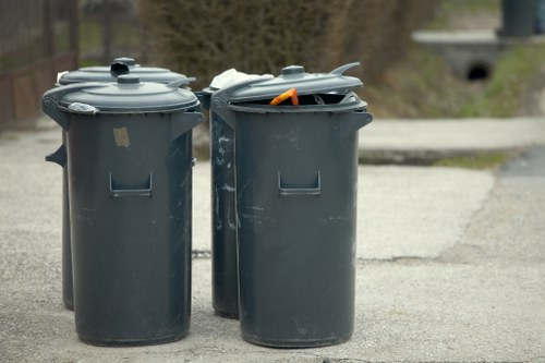 Office environment with proper waste disposal