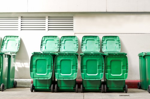 Recycling center in East London promoting sustainability